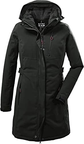 killtec Damen Funktionsparka/Parka mit abzippbarer Kapuze KOW 165 WMN PRK, dunkeloliv, 42, 37726-000