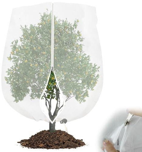 Grand Sac de Filet Arbre fruitier, Filet Anti Oiseaux réutilisable Filet Anti Insecte, Filet Anti Insecte Potager à Cordon,Protection Les Fruits(10 Pieds x 10 Pieds),Large Fruit Tree Netting Bags