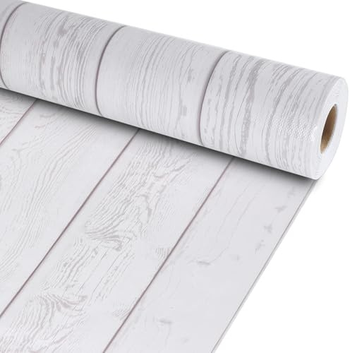 White Wood Bulletin Board Roll Reusable Waterproof Erasable Bulletin Board Fade Resistant Wrinkle Resistant Poster Non-Woven Fabric Bulletin Board Roll for Classroom Decor Wrap Crafts 15.55 x20ft