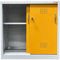 eurokraft | Basic | Umweltschrank mit Schiebetüren | Höhe 900 mm | 1 Fachboden | mit 1 Bodenauffangwanne