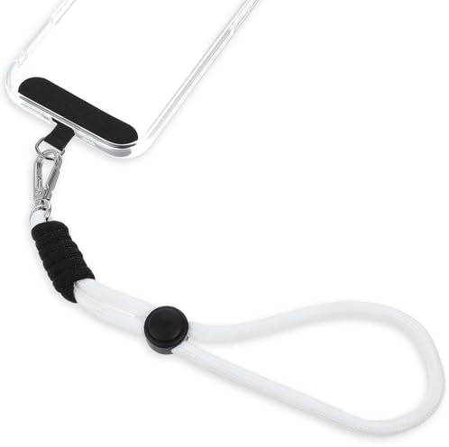 HJZHII Handykette Kurz,Handykette Universal,Verstellbar Handschlaufe Handy Kette Handyband Schlüsselband Verstellbares für Handgelenk Die Meisten Phones Anti Verlust mit Ultradünnem Patch(Mehrfarbig)