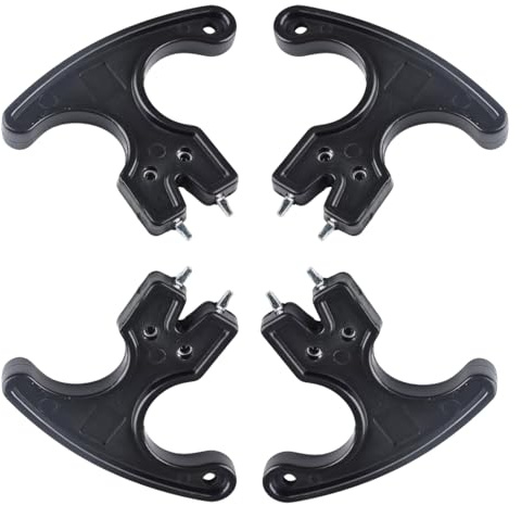 KinetiCore 4 Pack Universal Black Golf Shoe Spikes Removal Tool – Handheld Wrench for Two-Pin Golf & Cricket Shoes | Easy Spike Change Tool
