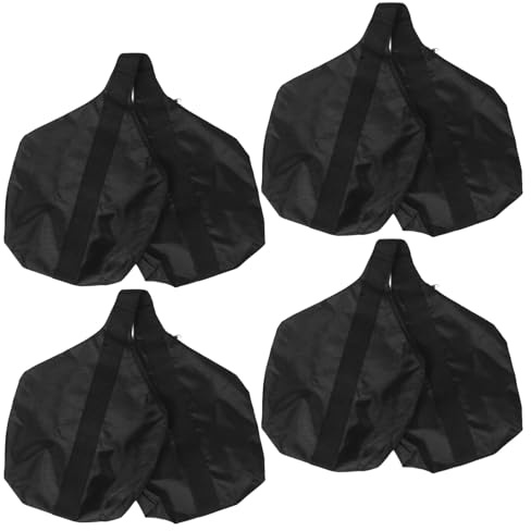 CIYODO Lot de 4 Paquet de Sable Triangulaires 1680D Résistants Vent pour Pieds de Tente et Auvent Capacité 30 Kg Poids pour Abri Extérieur Parasol et Tonnelle Usage Camping et