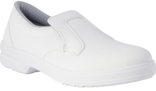 REPOSA Nurse, Scarpe Sanitarie Donna e Uomo in Microfibra con Suola Antishock, Scarpe Sanitarie Chiuse senza Lacci - Scarpe da Lavoro Sanitario e Cucina Comode, Antiscivolo, Antistatiche e Traspiranti