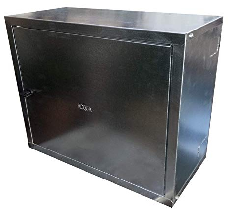 Cassetta in kit per contatore acqua (PUGLIELLI SRL certificata ISO 9001:2015) acciaio zincato 6/10 (50 x 60 x 25)