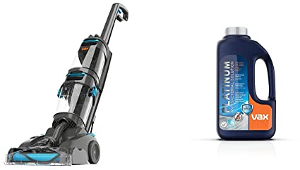 Vax Dual Power Pet Advance Carpet Cleaner | Dual Rotating Brushbars - CDCW-DPXA & Platinum Antibacterial 1.5L Carpet Cleaner Solution |Kills 99.99% of Bacteria | Neatralises Pet Odours - 1-9-142404