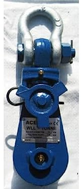 Heavy Duty Winch Snatch Block 3 -16 (Lightweight Lifting Pulley Swivel Shackle) (4.5 Inch - 4 Ton)