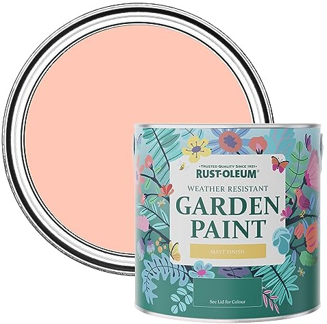 Rust-Oleum Peach Mould-Resistant Garden Paint In Matt Finish - Happy As A Clam 2.5L