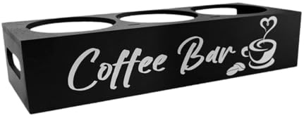 Gcljlmy Organizador de estación de café, soporte para cápsulas de café, soporte para pod, organizador para el hogar, mostrador, bar, decoración