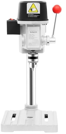 Ständerbohrmaschine Tragbar Tisch-Bohrmaschine 340W Tischbohrmaschine 3 Geschwindigkeiten Einstellbar Standbohrmaschine Tisch Bohrer Mini Elektrische Säulenbohrmaschine für Holz, Metall, Kunststoff