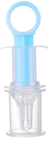 Contagocce per liquidi per bambini, siringa per medicinali liquidi per neonati Contagocce per neonati in silicone blu, cibo