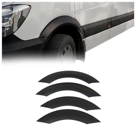 OMAC Élargisseurs d'ailes de Voiture pour Mercedes Sprinter W906 2006 à 2018, Arche de Garde-Boue Extension d'Aile, 4 Pcs