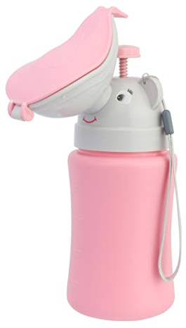 NUOBESTY Kinder Urinal Flasche Urinflasche Notfall Töpfchen Flaschen Tragbare Kindertoilette WC Mobile Toilette für Baby Jungen Mädchen Auto Reise Unterwegs Camping