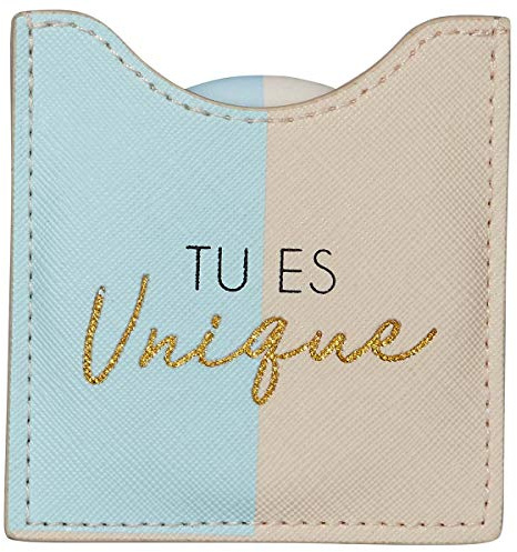 Draeger – Espejo Redondo de Bolsillo para Llevar a Cualquier Parte cumpleaños o Cualquier ocasión. Tamaño: 8,5 x 8 cm.