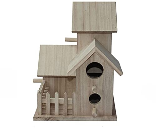 Liudan Bird Cage Breeding Box Black Phoenix Tiger Skin Peony Parrot Bird House Outdoor Bird Nest Bird Cage Retro Bird Nest Bird Nest Bird Aviary Bird House (Size : D)