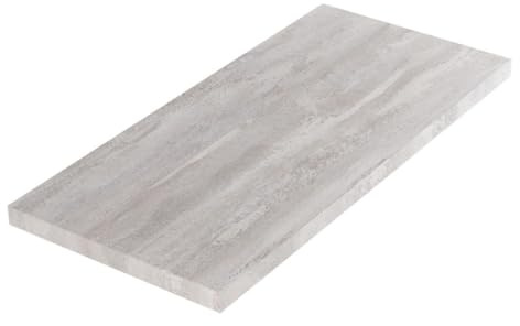 Kiamami Valentina - Piano Per Lavabo Bagno 100Cm In Legno Effetto Cemento