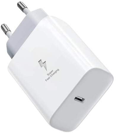 Caricabatterie rapido USB C 25W per Samsung S21/21+/21ultra S22/S22+/S22ultra S23/S23+/S23ultra /S24/S25 (Ultra/Plus) Alimentatore da 25W con ricarica rapida Universale, caricabatterie rapido da muro