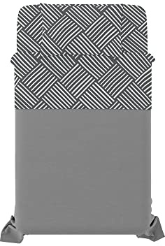 Italian Bed Linen Dafne - Juego de Ropa de Cama, 100% Microfibra, Color Gris Citylife