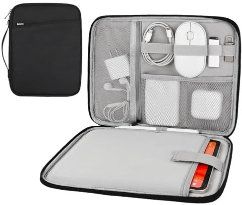 Arvok 9-11 Zoll Tablet Tasche für das Neue 11 iPad Pro M4/iPad Air M2 2024, iPad 10,9 (10. Generation), iPad Pro 11 4/3, iPad Air 5/4/3 10,9/10,5, wasserfeste Tablet-Tragetasche Mehrere Fächer