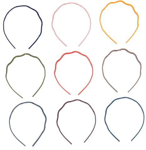 VALICLUD 10pièces Bandeaux Wavy Plastique Pour Filles Accessoires De Cheveux Colorés Et Pratiques Pour Maquillage Bain
