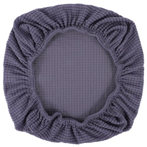 Xinjoduz Stretch Office Covers, Elastic Spandex Chair Seat Slipcovers Desk Seat Cushion Protectors Washable Anti-Dust Stretchable Cushion Cover for Office Dining Room Chairs (Grey)
