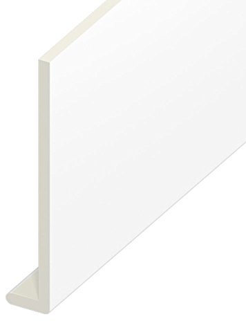White, 150mm UPVC Fascia Capping Board 9mm Thick x 5m Length Plastic Window Cill Cover