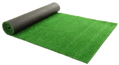 IDMarket - Césped sintético artificial 1x10 M 7 mm de espesor para jardín y balcón