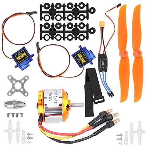 Haofy Fjärrstyrt flygplan Rc 2212 Kv2200, 6035 motor, 30 A propellerservo, Esc Xt60, borst- och Esc-motor, Rc flygplansmotor