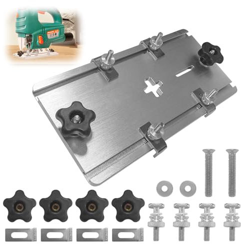 Plaque D'insertion De Table De Toupie,Défonceuse en aluminium,Table de fraisage pour défonceuse,Table Défonceuse Plaque Aluminium Set,plaque d'insertion pour bois de Travail du Bois