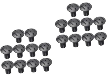 BESPORTBLE 2 Juegos Casco Carpa Prevenir Pabellón Accesorios De Camping Accesorios para El Camping Protector De Poste De Dosel Fundas Duraderas Antipinchazos El Plastico Black 10 Uds * 2