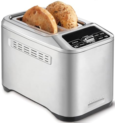 Cuisinart Smart Elite 2-Slice Toaster | Extra-Long Slots for Artisan Bread | Save your Toast Preferences | High-Lift QuickView| Bagel, Single Slice & Defrost Functions | +30sec Toast Boost| Stainless