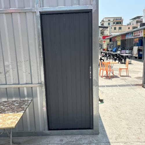 CHZDPP Puertas abatibles Puerta Plegable con Cerradura para Exteriores/Interiores, Puertas correderas Tipo acordeón Personalizables con guía, para Cocina/lavadero/baño