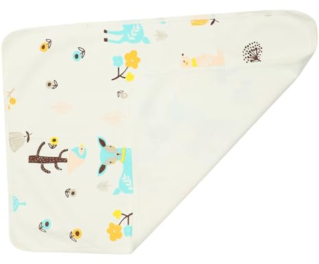 SUPVOX Cambiador para Bebés 50x70 Cm Diseño de Ciervo, Almohadilla Urinaria Lavable y Transpirable, Colchón Absorbente para Cuna, Cochecito y Mesa de Cambio Infantil
