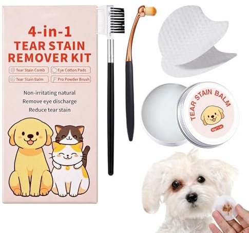 Détachant Taches de Larmes pour Chien Blanc Onguent Nettoyant Doux 30 ml