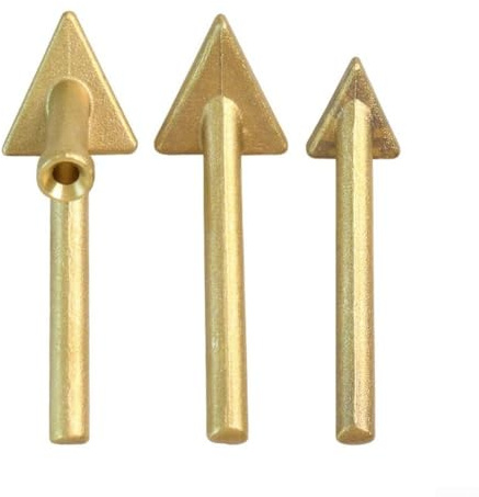 Kit di punte per saldatura in plastica, punte triangolari in rame per riparazione paraurti cruscotto, 3 testine in metallo per saldatore
