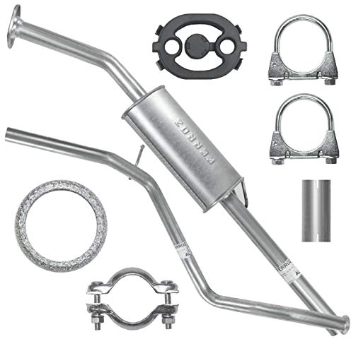 Adamot Mitteltopf Auspuff Mittelschalldämpfer für C4 1 I 1.6 16V 307/307 CC 1.6i 16V