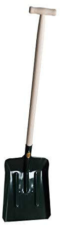 K263 Grande pelle à charbon avec manche en bois et poignée en T 115 cm