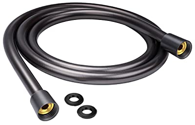 Duschschlauch 1,6m- YEAUPE Brauseschlauch mit Verdrehschutz 160cm Standard 1/2 Anschluss, Flexibel & Knickfest, Trinkwassergeprüft & Druckgeprüft, Grau