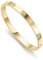RIMRIVA Gold Bracelets for Women 14K Gold Plated Friendship Love Bangle Bracelets Cubic Zirconia Stainless Steel Bracelet Jewelry Valentines Birthday Christmas Gifts for Women, 6.3, Stainless Steel,
