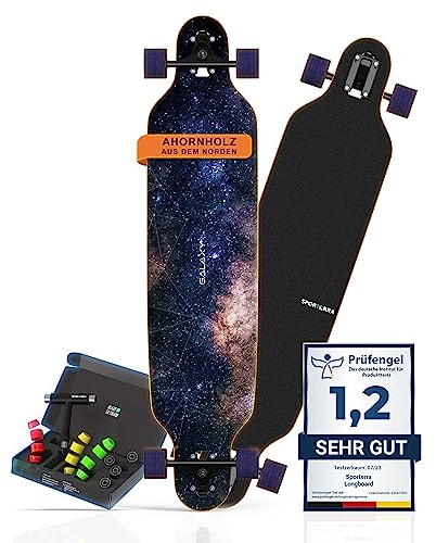 Sporterra Longboard [Sommer-Angebot] - Longboard Erwachsene und Jugendliche - Optimiert bis ins kleinste Detail für unvergessliche Abenteuer auf dem Long Board