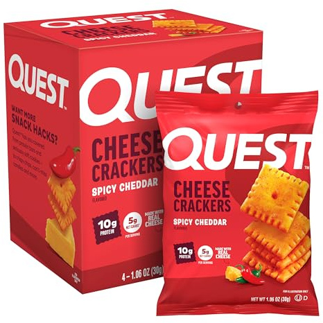 Quest Nutrition Crackers - Spicy Cheddar 12x10g