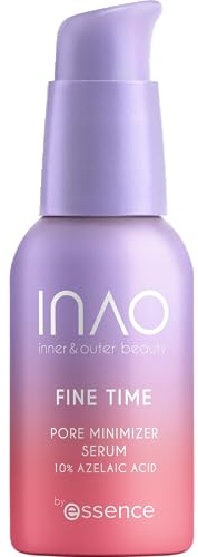 INAO Skincare - Fine Time Pore Minimizer Serum | Serum mit Azelainsäure & Glycerin | Für ein verfeinertes Hautbild | Mattierend, glättend, mild exfolierend