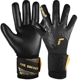 Reusch Pure Contact Infinity Junior griffige Torwarthandschuhe Kinder Jugendliche Fußballhandschuhe für Jungen und Mädchen perfekt geeignet für Kunstrasen