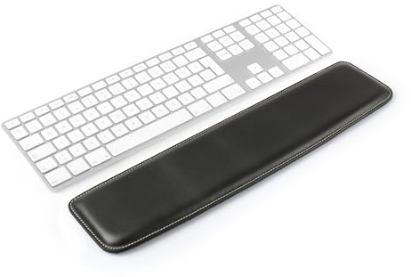 Londo Echtes Leder Tastaturpad - Premium Ergonomische Unterstützung für Komfortables Tippen bei der Arbeit und zu Hause