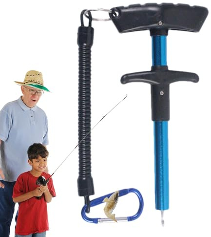 Teupyon Outil de Retrait d'hameçon | Poignée Ergonomique en d'aluminium | Outil de Retrait de Crochet magnétique antidérapant et résistant à la Rouille pour Eau Douce et Eau salée