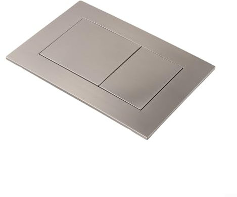 LSDLOUYAQNG Flush button Toilet Flush Button Panel,Dual Flush Plate, Flush Panel Invisible Work Panel,For TECE Dual Flush Plate 9240401 9240407 9240417(Brushed nickel (9240418))