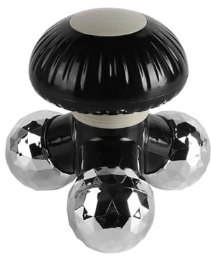 Sarini Mini Handheld Electric Vibration Deep Tissue Massager Portable Body Massager for Back Neck Shoulders and Hands Powered by USB or 3AAA Batteries (Black)