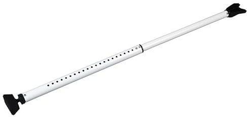 Barra di sicurezza regolabile per porta, 71-114 cm, regolabile, antifurto, scorrevole, base in gomma antiscivolo a 360°, non richiede montaggio, 1 pezzo