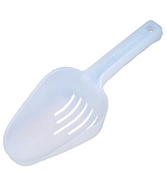 Paletta per il ghiaccio Dri Scoop, in plastica, forata, da Doimoflair, 1 pezzo trasparente