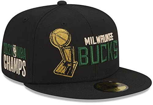 New Era 59Fifty Bucks Champs 2021 KepsEra Damer/Herrar - flat brim hatt basebollkeps fitted cap Sluten på baksidan, med skärm Höst Sommar Vår Vinter Sommar-Vinter - 7 3/8 (58,7 cm) svart